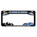 Raised Letter License Plate Frame (Black)